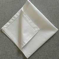 Serviette de table carrée de 2 cm, en coton-lin lavé, brodée, faite sur mesure, avec coins découpés et creusés, pour hôtel, bonne absorption d'eau