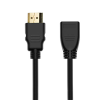 Usine directe personnalisé plaqué or HDMI mâle à femelle câble HD câble d'extension hdmi cuivre 1080P