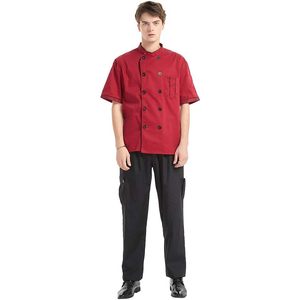 2025 hommes noir Baggy Chef pantalon XL taille formelle taille élastique Anti-rides droite personnalisable fermeture éclair plaine teint coloré - Product Image 2
