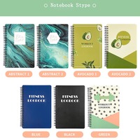 Carnets à spirale A5 avec impression de journal personnalisable Agenda Carnet de fitness quotidien