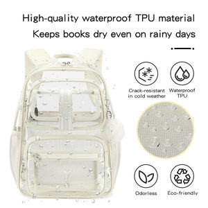 Sac à dos transparent imperméable en TPU de haute qualité pour les étudiants Retour à l'école - Product Image 6