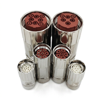 Connecteur M23 6/8 broches, câble d'alimentation pour servomoteur, étanche IP67, fiche circulaire blindée, contact à sertir, OEM