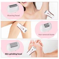 Rasoir électrique pour femmes et hommes, 3 têtes, épilation intime, étanche, rechargeable, prise américaine