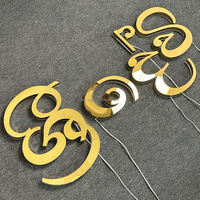 Letras 3D Luminosas Retroiluminadas de Acrílico para Fabricantes, Letreros con Logotipo de Empresa, Letreros de Pared con Logotipo
