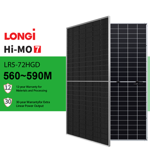 แผงเซลล์แสงอาทิตย์ชนิด N โมโนคริสตัลไลน์7ของแท้, แผงกระจกสองชั้น580W-600W ใบรับรอง TUV - Product Image 2