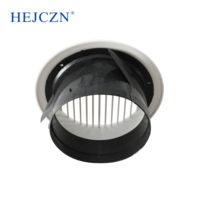 Grille de ventilation verticale ronde moderne en PVC pour plafond, sortie d'air frais pour bureau, cache de ventilation de climatisation