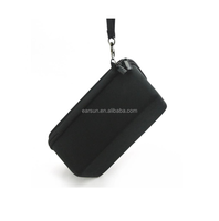 Coque rigide pour B ose Sound Link Mini/Mini 2 haut-parleur à dents bleues avec pochette en maille en silicone souple pour accessoires, noir