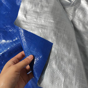 Toile en PE anti-âge bleue et argentée, finition bâche, imperméable, anti-UV - Product Image 3