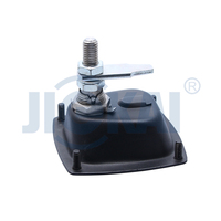 Serrure de porte à poussoir noire MB420 pour camping-car, caravane, remorque, panneau de meuble de camping-car