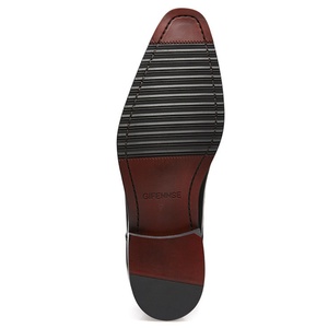Cuir de vachette brillant, haute luminosité, texture luxueuse, logo personnalisé, occasions sociales formelles. - Product Image 5