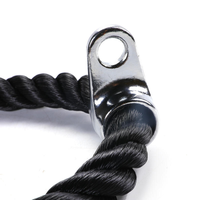 Accessoire d'équipement de fitness : Corde triceps en nylon robuste pour machine à câble, antidérapante, portable, pour équipement de gym