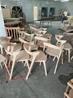 Chaise de salle à manger moderne en bois de chêne massif pour la maison, l'hôtel, les événements de mariage