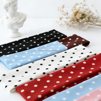 Vente en gros de bandeaux élastiques multicolores LUMI à pois, pour femmes, sport, absorbant la transpiration, réutilisables, antidérapants, taille unique