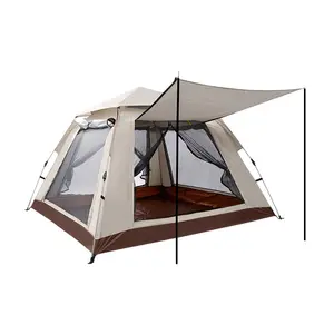 Outdoor Home Camping Zelt Automatisches wasserdichtes verdicktes Zelt Sonnenschutz Camping Große Kapazität Vierseitiges Zelt