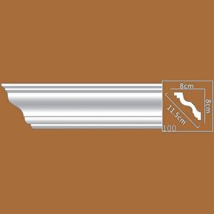 고밀도 폴리우레탄 내부 벽 패널 장식 플레인 코니스 스커팅 보드 몰딩 방수 난연제 - Product Image 2
