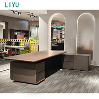 Liyu Mobilier de bureau Offre Spéciale Bureau en bois Bureau d'ordinateur avec armoire de rangement