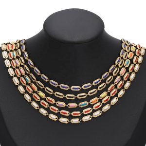 สร้อยข้อมือสแตนเลสสตีลชุบทอง 18K PVD พร้อมเคลือบเงา |   สร้อยคอ สร้อยข้อมือ โซ่แบบหยดน้ำมัน ขนาด 4.5 มม. สำหรับทำเครื่องประดับ DIY - Product Image 6