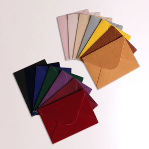 Invitations de mariage de haute qualité avec enveloppe en velours suédé - Product Image 6