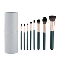 MARS Tools of Titan Ensemble de 8 pinceaux de maquillage avec support |   Pinceaux pour le visage et les yeux, poils en nylon ultra doux, pour le correcteur, format voyage