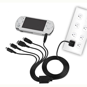 Para Nintendo 5 en 1 Línea de carga para consola de juegos Nintendo Cable de carga para <span class=keywords><strong>Wii</strong></span> U/NUEVO 3DSXL/NUEVO 3DS/NDS LITE SP/PSP Cable de datos - Product Image 3