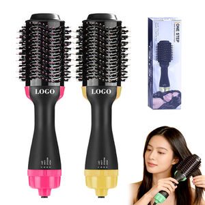 Cepillo Eléctrico Redondo para Alisar el Cabello con Aire Caliente, Portátil, con Iones Negativos, Recargable, Profesional - Product Image 1