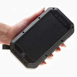 Tendance 2020 fabrication ALLUMÉ Robuste Qi banque d'énergie solaire sans fil chargeur 20000mah