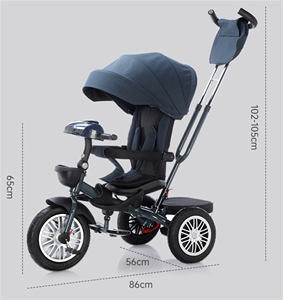 <span class=keywords><strong>Triciclo</strong></span> Multifuncional para Niños BAB WAY <span class=keywords><strong>con</strong></span> Manillar de Empuje, <span class=keywords><strong>Triciclo</strong></span> Ajustable 3 en 1 para Bebés de 1 a 5 Años y DDP - Product Image 3