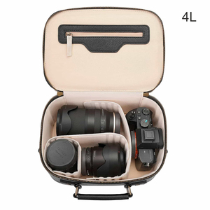 Sac à bandoulière étanche en cuir PU pour appareil photo numérique, sac à bandoulière pour appareil photo reflex numérique Canon - Product Image 2