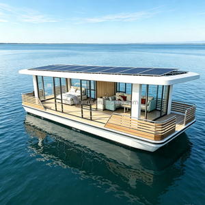 Catamaran de luxe OEM de 10,8 m, <span class=keywords><strong>bateau</strong></span>-maison, moteur 115 CV, vitesse rapide de 22 nœuds, ponton, villa flottante, <span class=keywords><strong>bateau</strong></span> de villégiature aquatique - Product Image 2