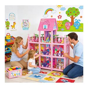 Modèle de maison de poupée à assembler soi-même avec meubles en plastique et éclairage, cadeau pour enfants, adultes et collectionneurs - Product Image 2
