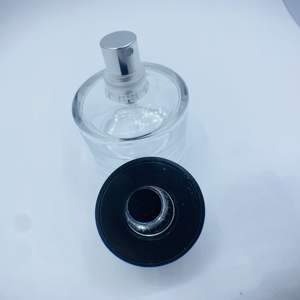 30ml Clear Round Luxury Transparent <b>Glass</b> <b>Jar</b> with Dome Plastic Cap and <b>Glass</b> Base for Perfume Dispensing Personal Care - Product Image 3