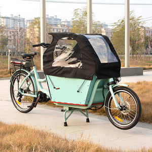 Vélo cargo avec housse de pluie - Product Image 1
