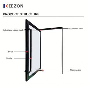 Deezon อุปกรณ์ล็อคประตูอัจฉริยะทันสมัยตัวติดกระจกสองชั้นทำจากอลูมิเนียมหมุนด้วยความร้อน - Product Image 3