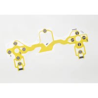 2.0 Version Gamepad LR Boutons Film Conducteur Pour PS4 Contrôleur Ruban Clavier Flex Câble Croix Clé Flim