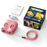 2-in-1 Children Telescope Educational Toy High-Definition Photo Video Recording Portable Outdoor Use Equipped Microscope