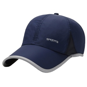 <b>Quick</b>-<b>Dry</b> 6-Panel Polyester Fabric Baseball <b>Cap</b> Summer Sun-Protective Adjustable Snapback Hat Unisex Adults Alphanumeric - Product Image 1