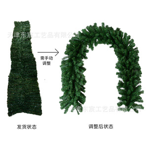 Guirnalda Navideña Artificial Dongchen Crafts de 200 cm+, PVC Verde, Decoración para Interiores y Exteriores - Product Image 2