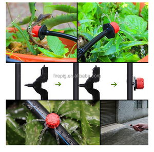 <span class=keywords><strong>Goutteur</strong></span> d'émetteur plat réglable à 8 trous d'irrigation agricole à 360 degrés pour l'agriculture plantation d'arbres <span class=keywords><strong>goutteur</strong></span> d'irrigation rouge - Product Image 4
