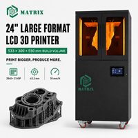 Imprimante 3D industrielle automatique à grande échelle pour la production de prototypes d'ingénierie, volume d'impression 533x300x550mm