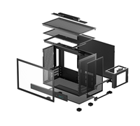 CH160 PLUS Black Aluminum Alloy MicroATX Computer Case & Tower in Stock