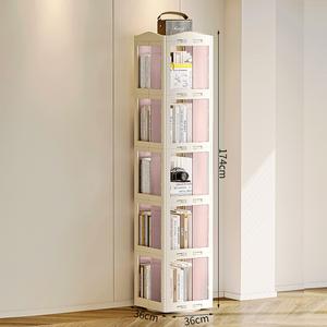 Étagère de rangement <span class=keywords><strong>pour</strong></span> enfants en <span class=keywords><strong>plastique</strong></span> PP pliable, durable, rotative à 360 degrés, moderne, écologique, grande capacité, 5 niveaux - Product Image 5