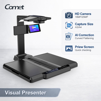 Escáner de Documentos de Alta Velocidad Comet GP3320Z con Sensor CMOS HD de 25MP, Nivelación de Superficies Curvas, Reconocimiento de Texto OCR, Interfaz USB, en Stock
