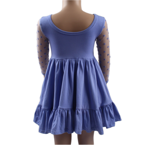 Ingrosso abito da principessa per bambine con scollo a trapezio in cotone gonna a trapezio estivo Casual per bambini al ginocchio - Product Image 6