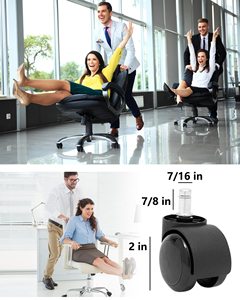 Roulettes de <span class=keywords><strong>chaise</strong></span> de bureau personnalisées Roues de remplacement Ruedas De Oficina <span class=keywords><strong>pour</strong></span> planchers de bois franc et <span class=keywords><strong>tapis</strong></span> Roulettes De Bureau - Product Image 4