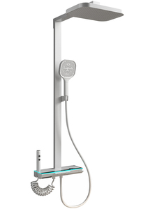Ensemble de douche pluie de luxe avec système de mitigeur thermostatique en aluminium, robinet mural pour salle de bain moderne, hôtel et usage extérieur - Product Image 1