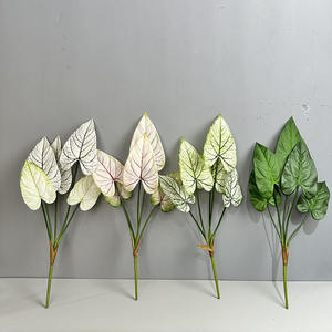 68CM Simulation 5 PCS Feuille d'<span class=keywords><strong>Arum</strong></span> pour Décoration de Jardin Impression 3D Verdure Artificielle de Haute Qualité Plante d'<span class=keywords><strong>Arum</strong></span> - Product Image 1