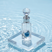 Flacon de parfum portable de style arabe à motif de roses pour huiles essentielles – Bouteille de voyage transfrontalière