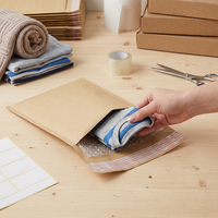 Enveloppes matelassées auto-adhésives en papier kraft, écologiques, biodégradables et recyclables pour l'emballage d'expédition e-commerce