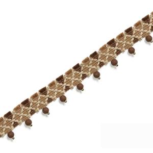 1.5 pouces doux couture garniture perles tresse armure bordure pour rideaux lampe décorer - Product Image 5