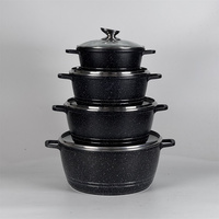 Ensemble de casseroles modernes antiadhésives et écologiques en granit de 20/24/28/32/36/40/44 cm, grande marmite à soupe pour restaurants